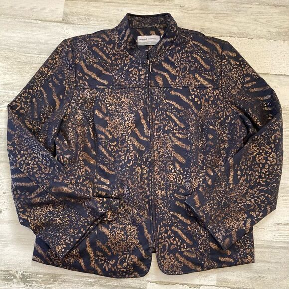 Vintage 80’’s Black & Gold Jacket Medium - Picture 1 of 5